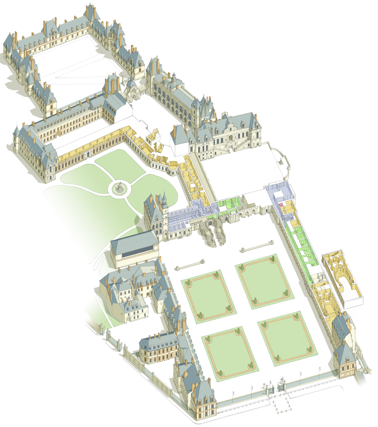 Fontainebleau Jardin France Plan Chateau  Fontainebleau, How to plan,  Château chambord
