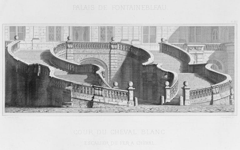 The Horseshoe Staircase Chateau De Fontainebleau